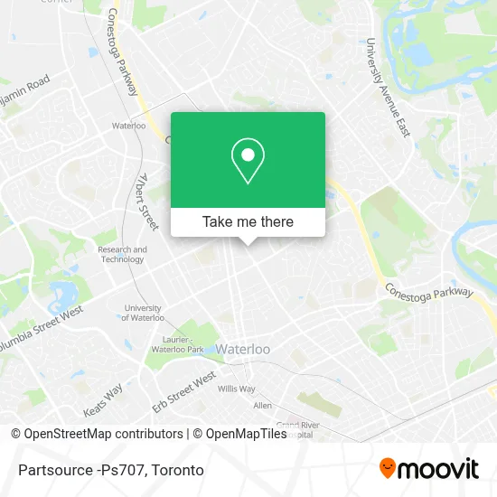 Partsource -Ps707 map