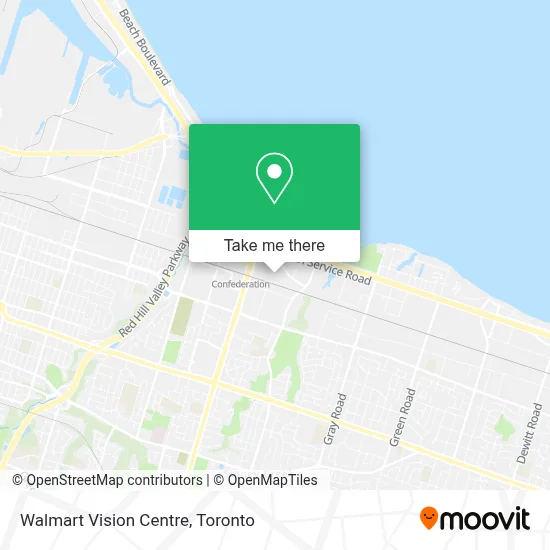 Walmart Vision Centre map