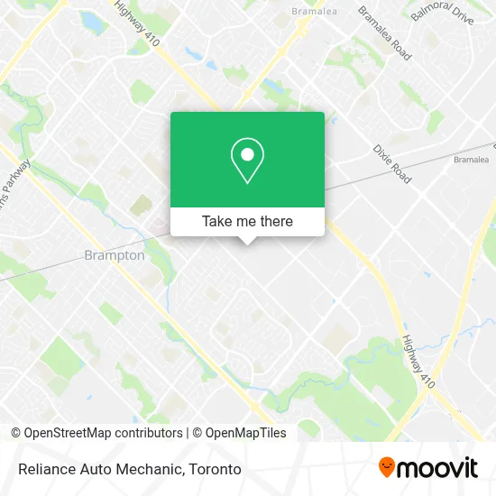 Reliance Auto Mechanic map