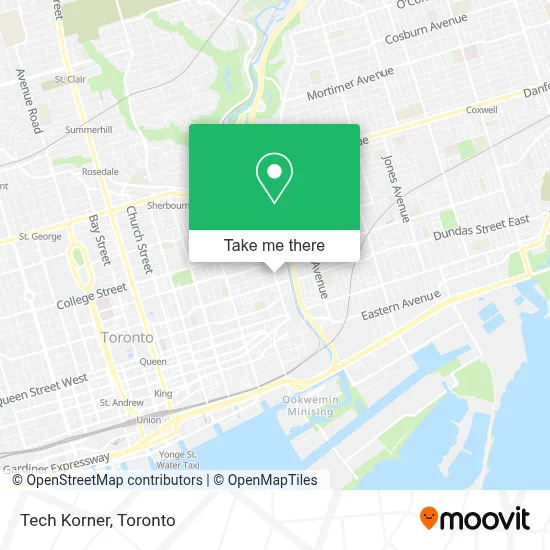 Tech Korner map
