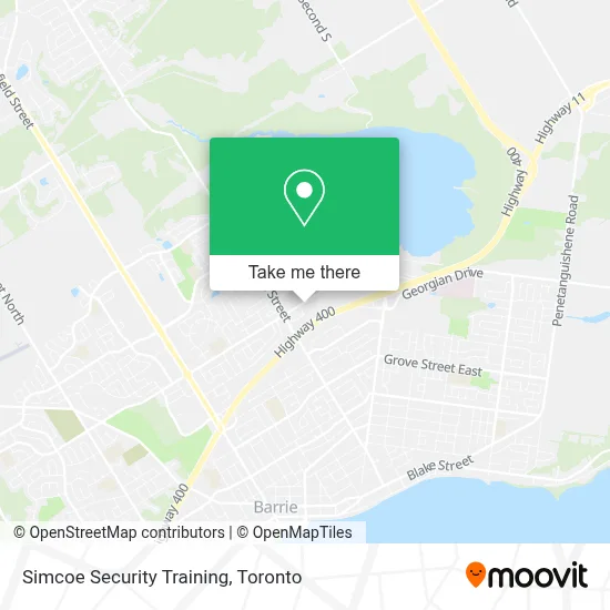 Simcoe Security Training map