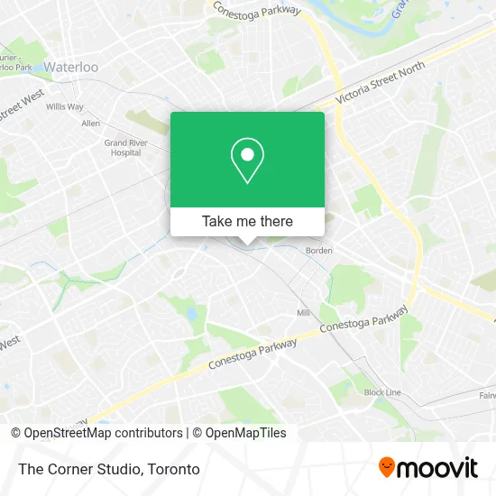 The Corner Studio map