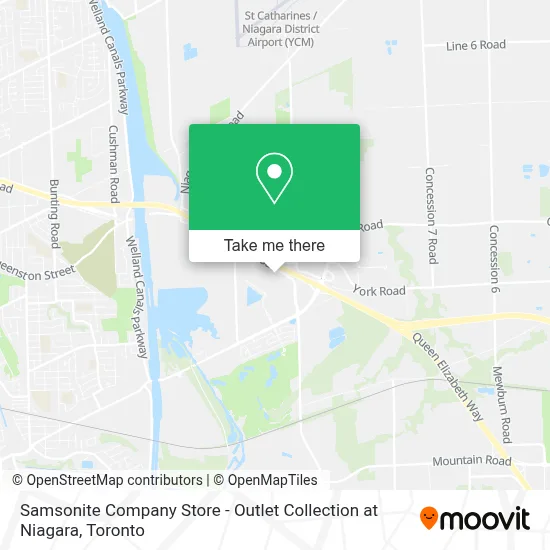 Samsonite Company Store - Outlet Collection at Niagara map