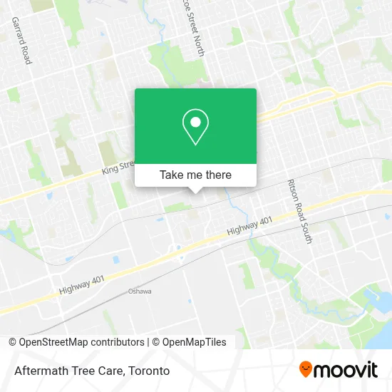 Aftermath Tree Care map