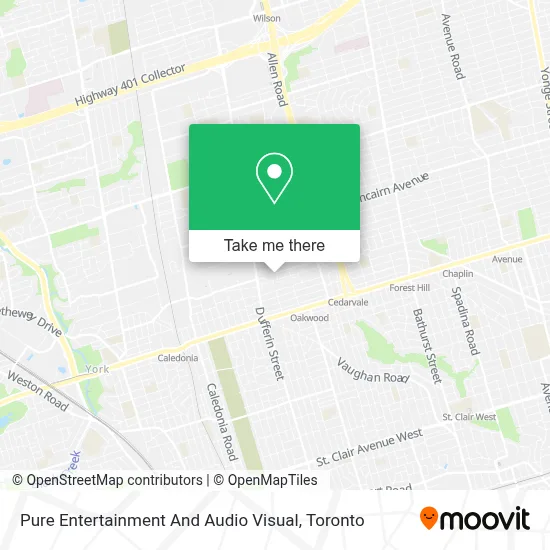 Pure Entertainment And Audio Visual map