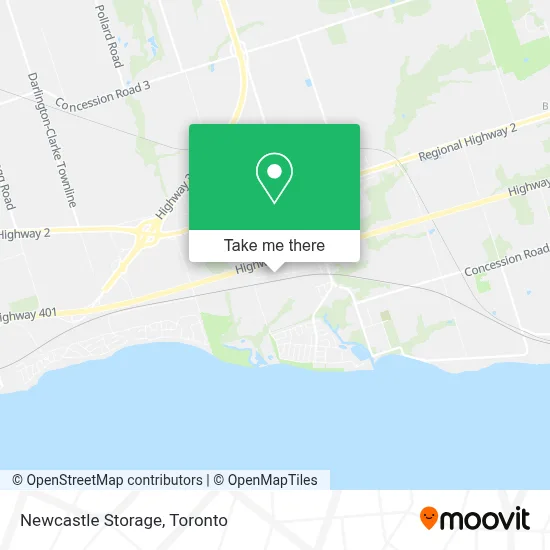Newcastle Storage map