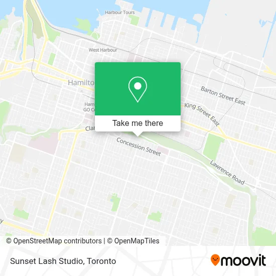 Sunset Lash Studio map