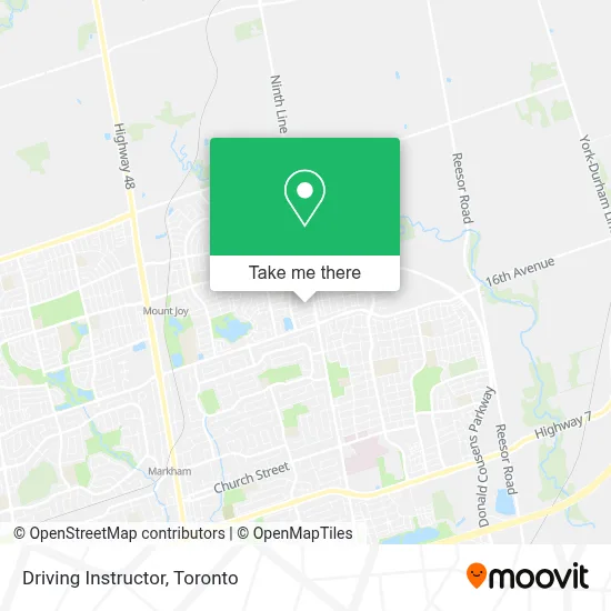 Driving Instructor map