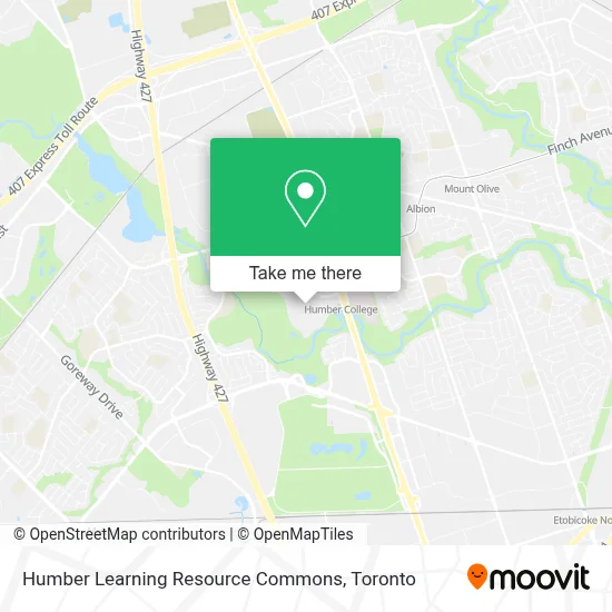 Humber Learning Resource Commons plan