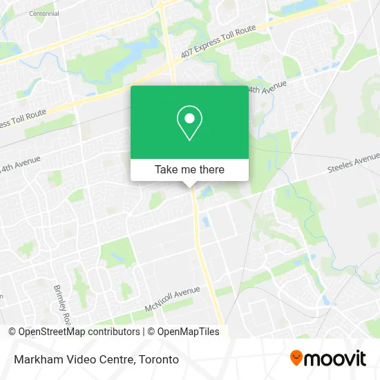 Markham Video Centre map