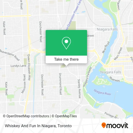 Whiskey And Fun In Niagara map
