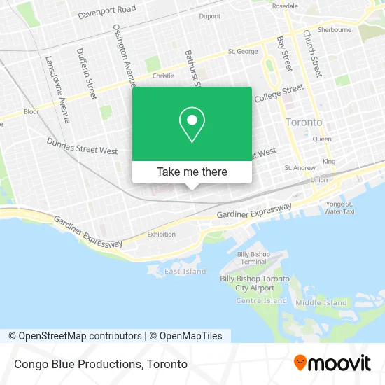 Congo Blue Productions map