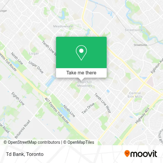 Td Bank map