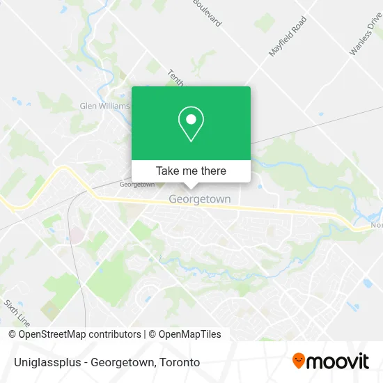 Uniglassplus - Georgetown map