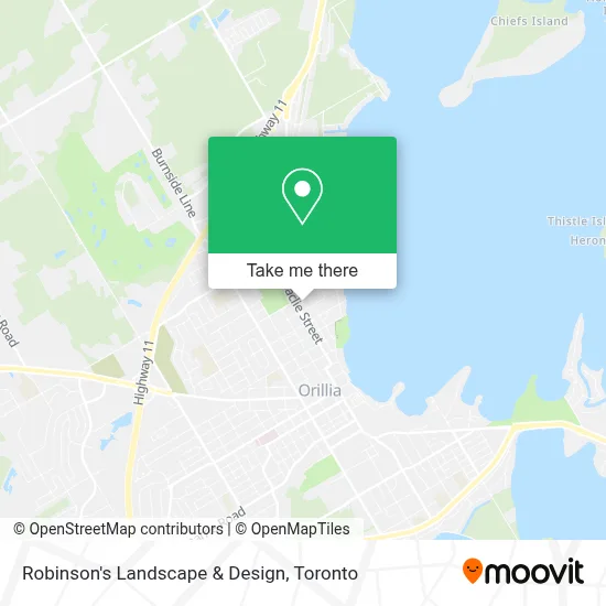 Robinson's Landscape & Design map