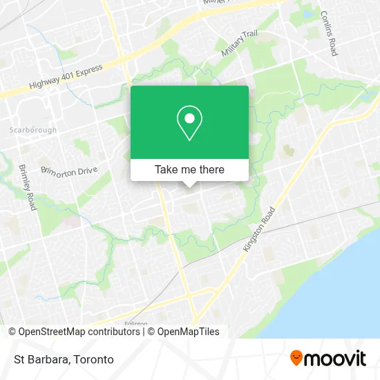 St Barbara map
