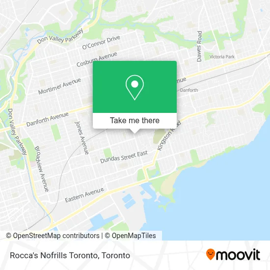 Rocca's Nofrills Toronto map