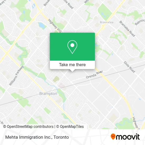 Mehta Immigration Inc. map