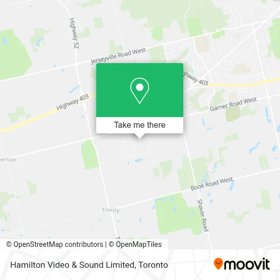 Hamilton Video & Sound Limited map
