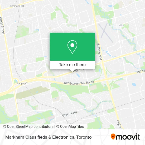 Markham Classifieds & Electronics map