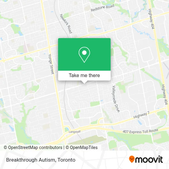 Breakthrough Autism map