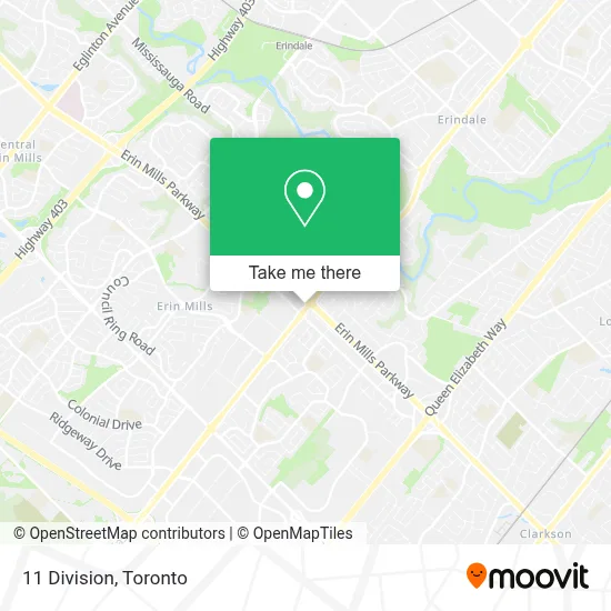 11 Division map