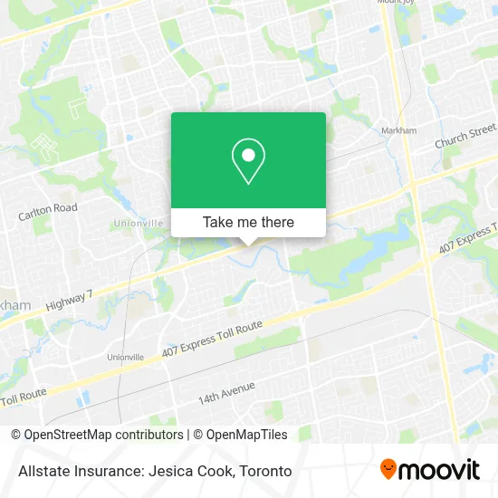 Allstate Insurance: Jesica Cook map