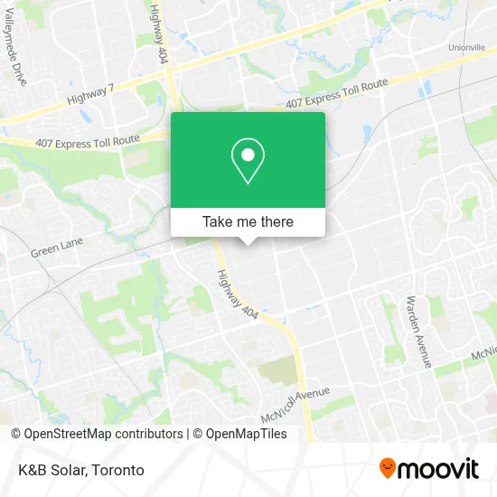 K&B Solar map