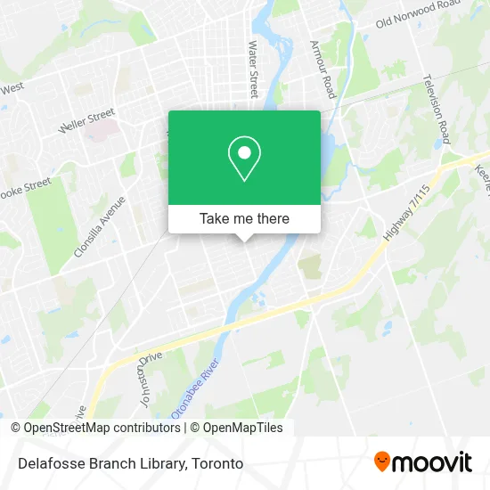 Delafosse Branch Library map