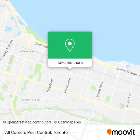 All Corners Pest Control map