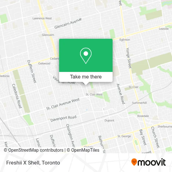 Freshii X Shell map