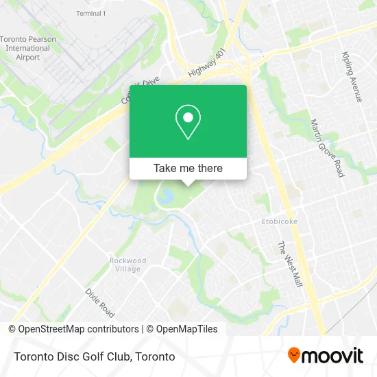 Toronto Disc Golf Club map