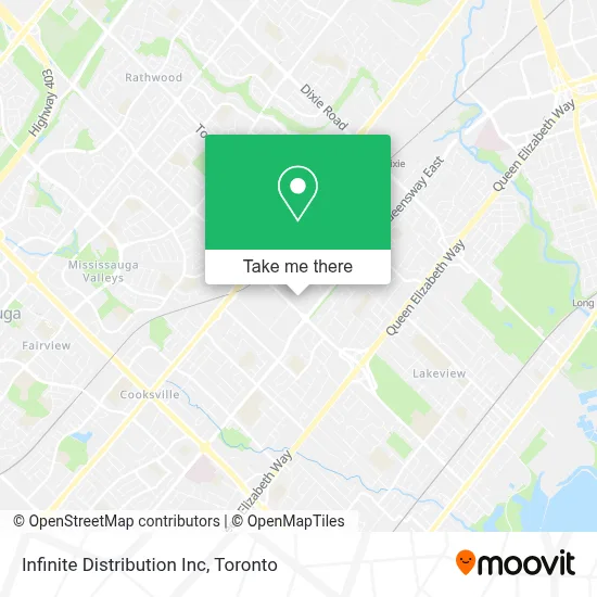 Infinite Distribution Inc map