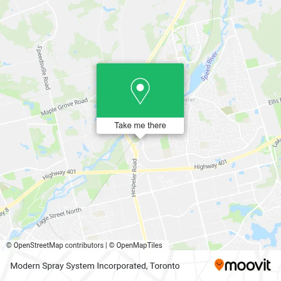 Modern Spray System Incorporated map