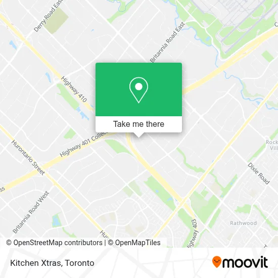 Kitchen Xtras map