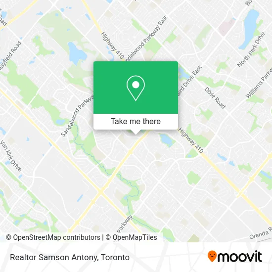 Realtor Samson Antony map