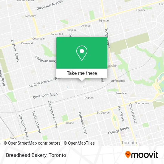 Breadhead Bakery map