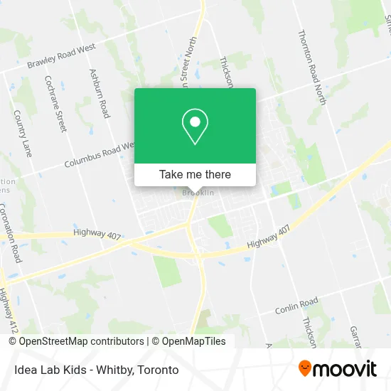 Idea Lab Kids - Whitby map