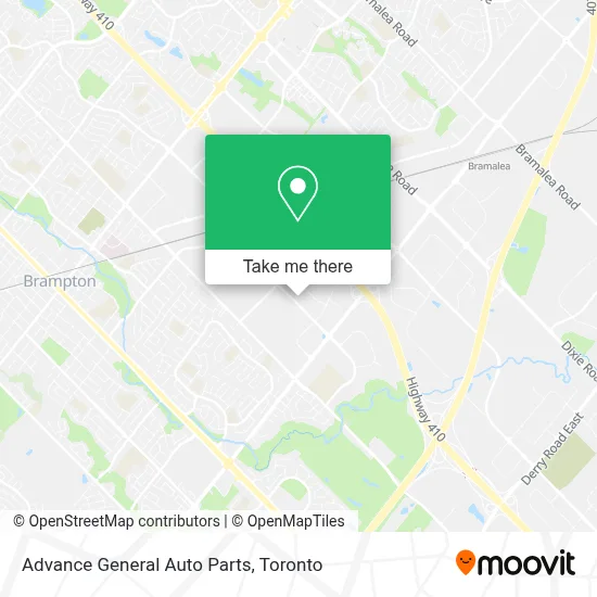 Advance General Auto Parts map