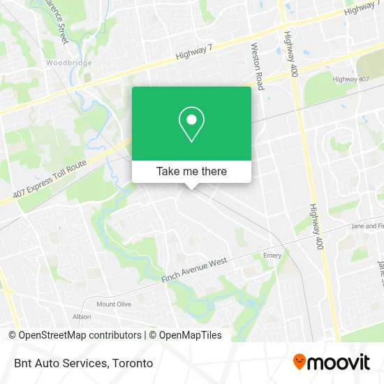 Bnt Auto Services map