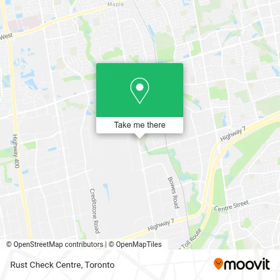 Rust Check Centre plan
