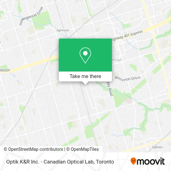 Optik K&R Inc. - Canadian Optical Lab map