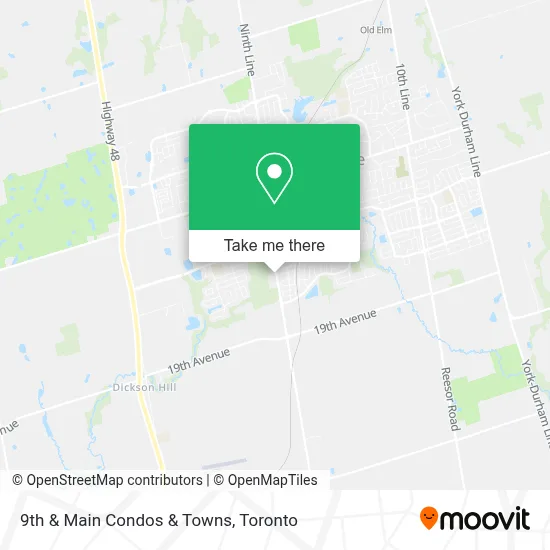 9th & Main Condos & Towns map