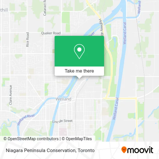 Niagara Peninsula Conservation map