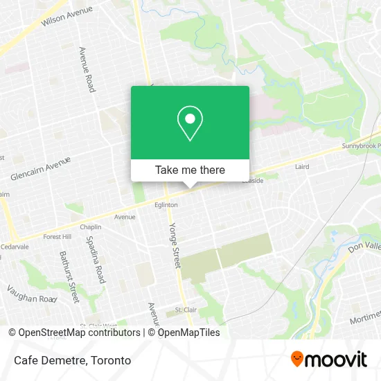 Cafe Demetre map