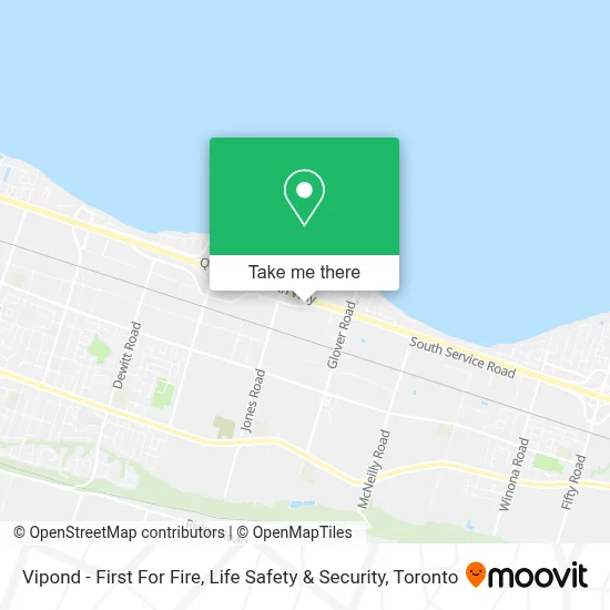 Vipond - First For Fire, Life Safety & Security map