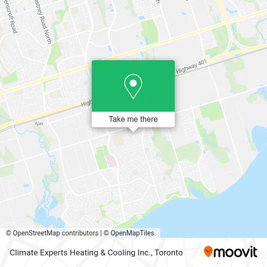 Climate Experts Heating & Cooling Inc. map