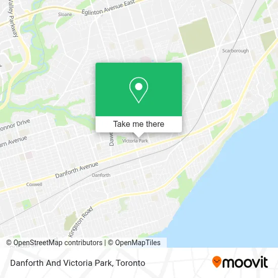 Danforth And Victoria Park map