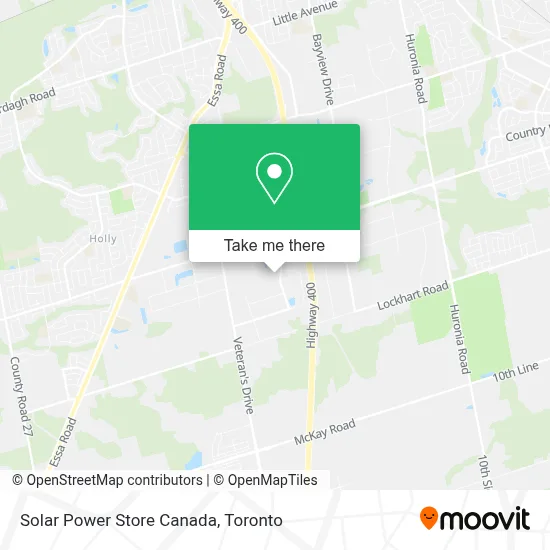 Solar Power Store Canada map