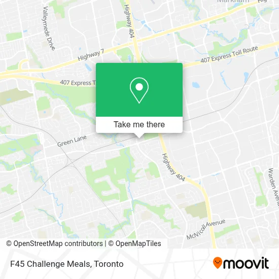 F45 Challenge Meals map